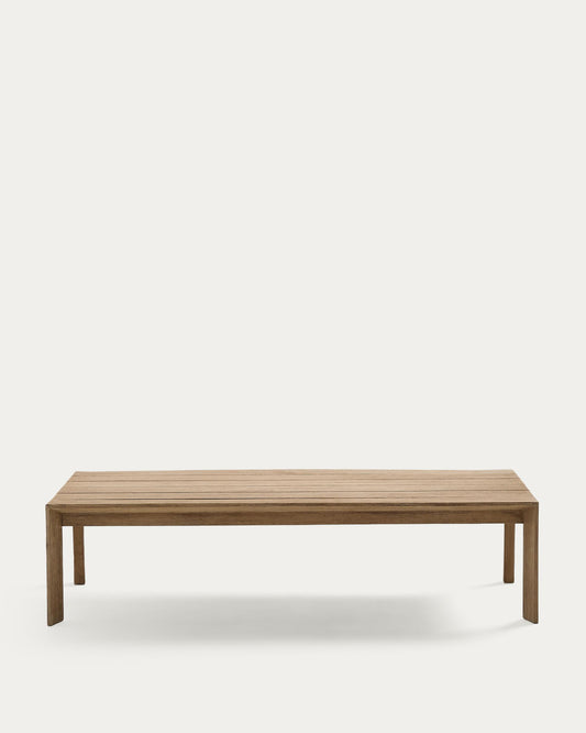 Taula de centre Ambra de fusta massissa d'acàcia amb acabat clar 82,5 x 140 cm FSC 100%