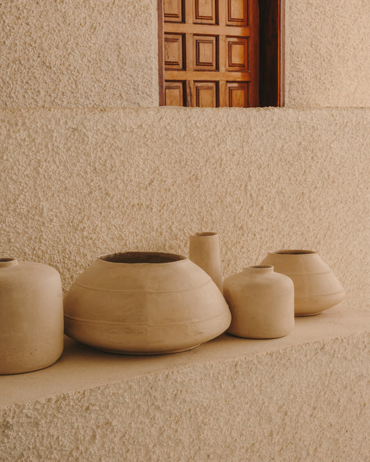 Gerro Serina de paper maixé blanc 27 cm