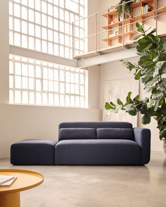Sofà modular Neom 2 places amb terminal blau 244 cm FSC Mix Credit