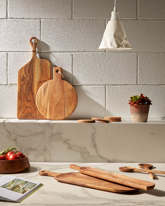 Bandeja Odaia madera maciza acacia