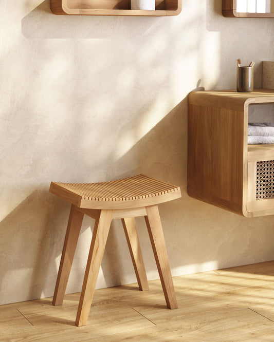 Reposapeus Vicentina de fusta massissa de teca