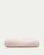 Funda per a reposapeus Kaeli de borreguet rosa Ø 60 cm