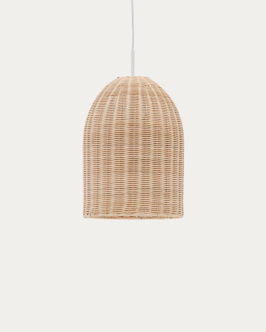 Pantalla per a llum de sostre Druciana de rotang amb acabat natural Ø 25 cm