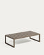 Taula de centre 100% exterior Comova d'alumini verd 60 x 114 cm