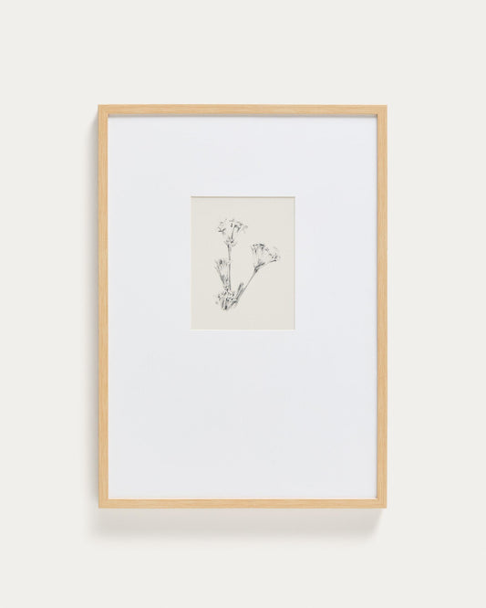 Cuadro Lirena ilustración botánica 50 x 70 cm