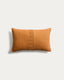 Housse de coussin Luadia en coton avec détail plissé orange 30 x 50 cm