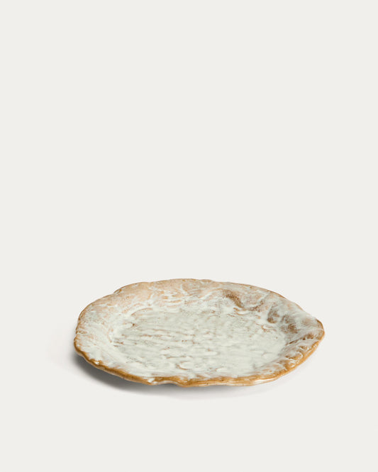 Plat de postres Alenia de ceràmica marró