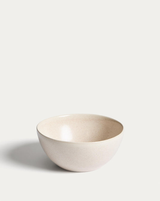Bol Sermin de cerámica beige