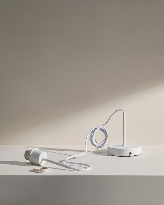 Muntura per a llum de sostre Fulvia de metall amb acabat blanc 150 cm