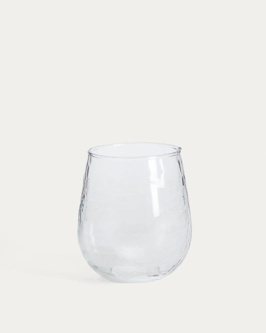 Vaso Sileia de vidrio reciclado transparente
