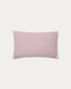 Housse de coussin Lioris en coton à rayures rose 60 x 40 cm