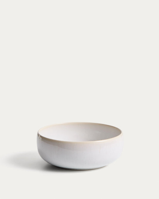 Bol Uilo de ceràmica blanc