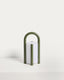 Petite lampe de table portable Leros en polyéthylène et acier vert