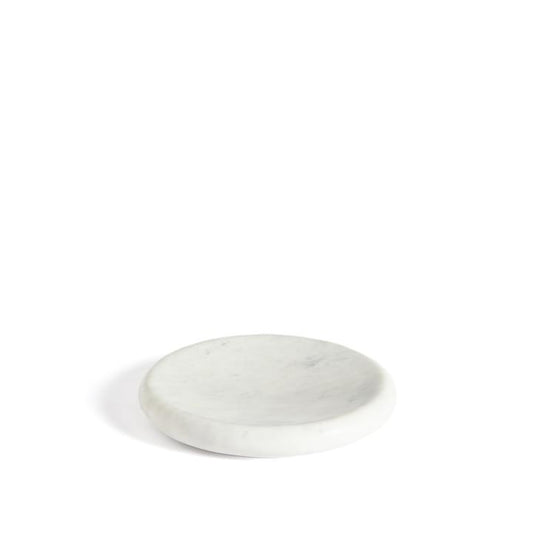 Plateau Obena en marbre blanc Ø 20 cm