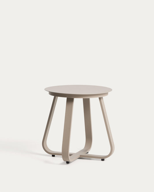 Taula auxiliar d’exterior Tamaris d’alumini talp Ø48 cm