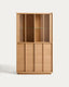 Vitrina Onix fusta massissa de roure i xapa de roure acabat to natural 100 x 170 cm FSC Mix Credit