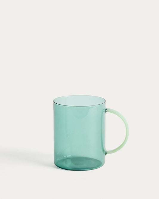 Taza Micla de vidrio verde