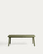 Taula extensible d’exterior Izola d’alumini amb acabat verd 220 (280) x 100 cm