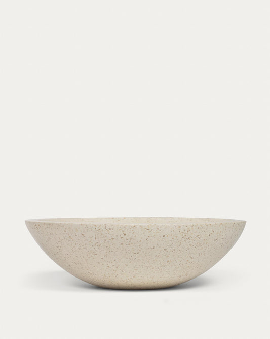 Pica de lavabo Delina de terratzo blanc Ø 40 cm