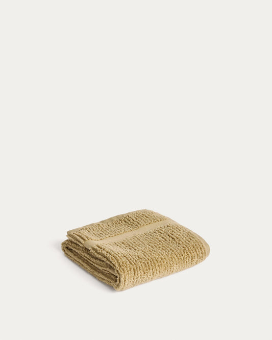 Tovallola de tocador Olvira 100% cotó jacquard verd fosc 30x50 cm