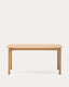 Taula Indara de xapa de freixe amb acabat natural 160 x 90 cm