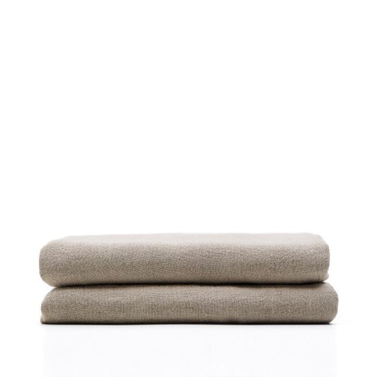 Couvre-lit Tandi 100 % lin beige pour lit de 150/160 cm