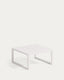 Taula auxiliar 100% exterior Comova d'alumini blanc 60 x 60 cm