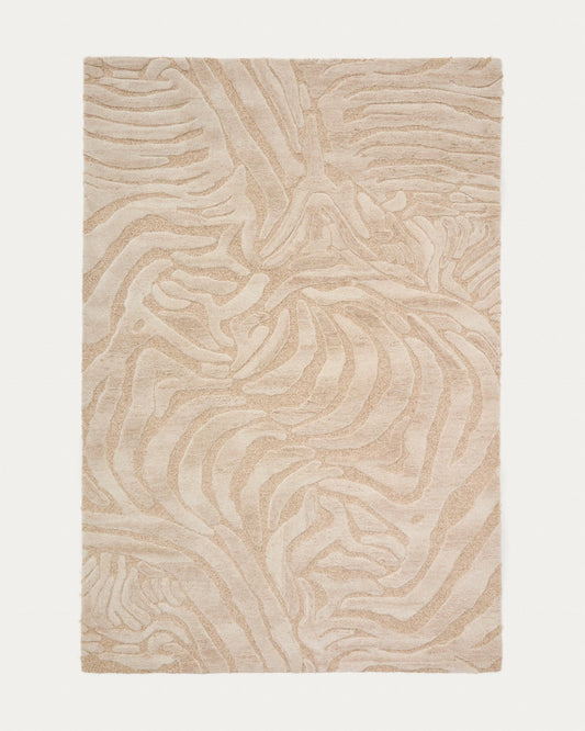 Catifa Tribet de barreja de llana jacquard zebra 200 x 300 cm