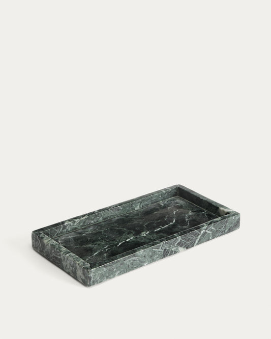 Safata Serela de marbre verd 35 x 18 cm