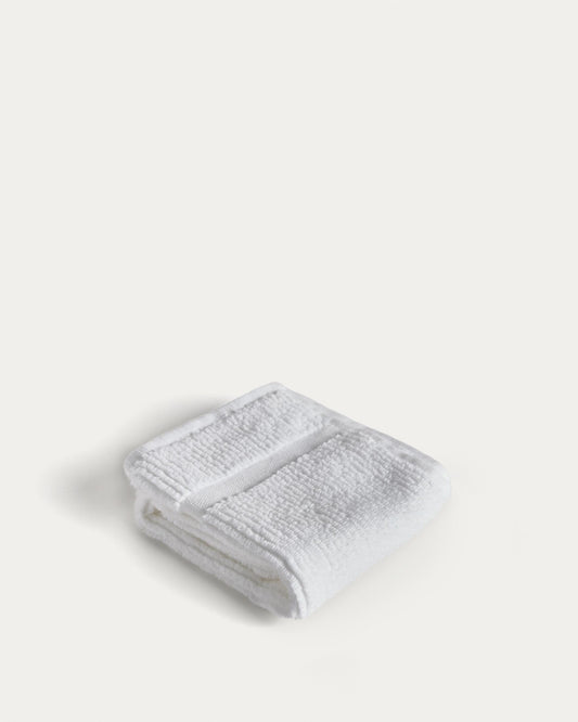 Tovallola de tocador Olvira 100% cotó jacquard blanc 30x50 cm