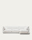Sofà Gala 4 places de xenilla amb chaise longue dret blanc FSC Mix Credit 300 cm