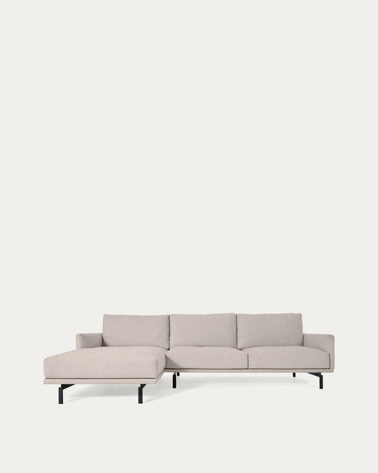 Sofà Galene 3 places amb chaise longue esquerre beix 254 cm FSC Mix Credit