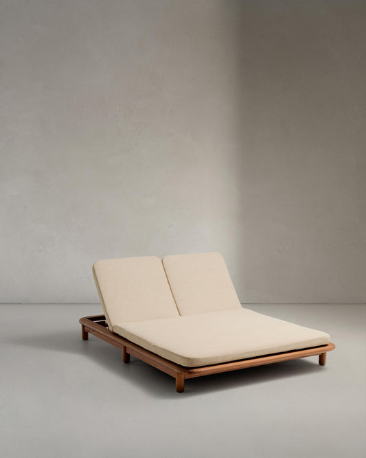 Gandula doble Turqueta de fusta massissa de teca FSC 100%