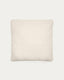Coussin Martina en bouclette couleur écrue 52 x 52 cm