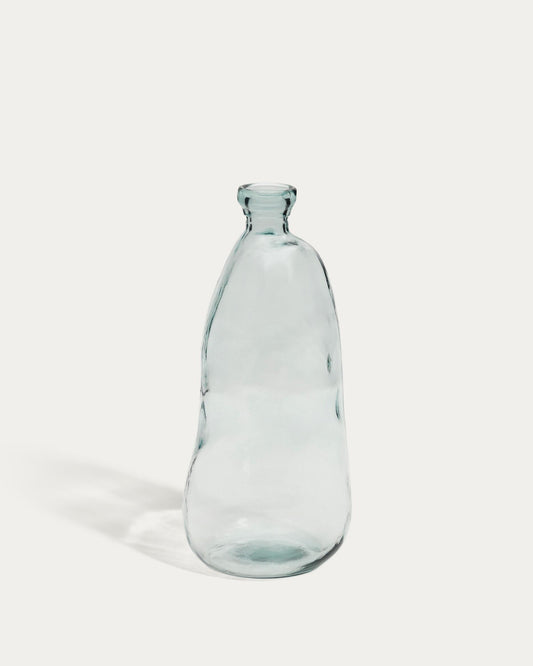 Gerro Brenna de vidre transparent 100% reciclat 51 cm