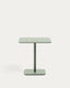 Taula d'exterior Brai d'acer galvanitzat turquesa 70 x 70 cm