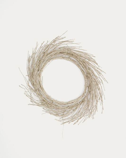 Corona Bria lluminosa daurada Ø60 cm