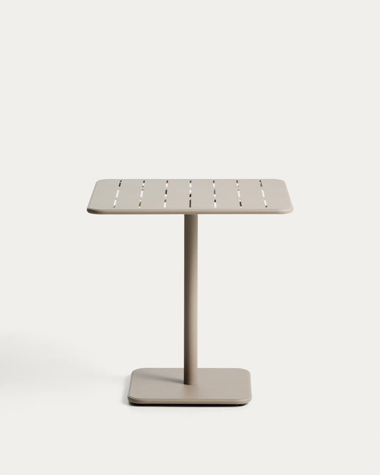 Taula d’exterior Brai d’acer galvanitzat talp 70 x 70 cm