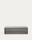 Taula de centre Orlia de vidre temperat gris fosc 110 x 50 cm