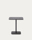 Taula d'exterior Brai d'acer galvanitzat gris fosc 70 x 70 cm