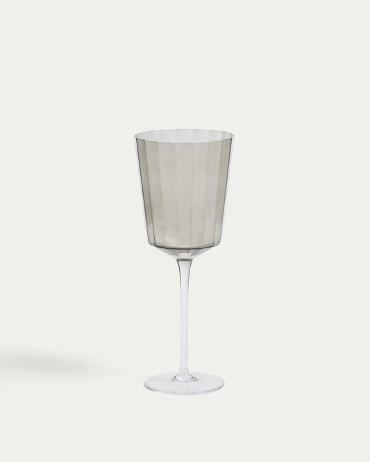 Copa de vi Clarien de vidre gris 39,5 cl