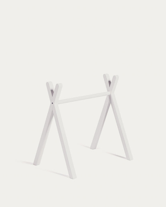 Gimnàs infatil tipi Maralis de fusta massissa de faig amb acabat blanc