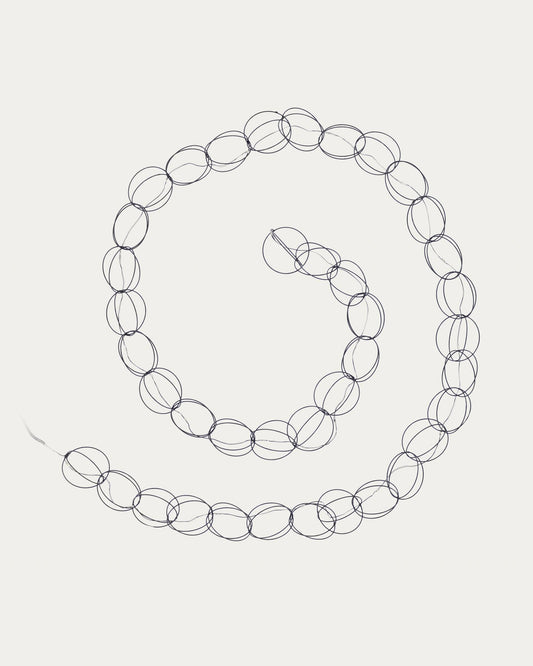 Garlanda Stelly de metall negre 1,9 m