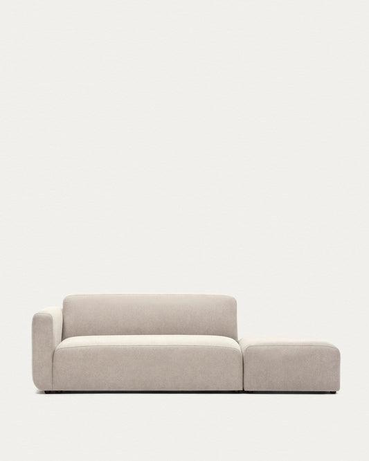 Sofà modular Neom 2 places amb terminal beix 244 cm FSC Mix Credit