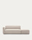 Sofà modular Neom 2 places amb terminal beix 244 cm FSC Mix Credit