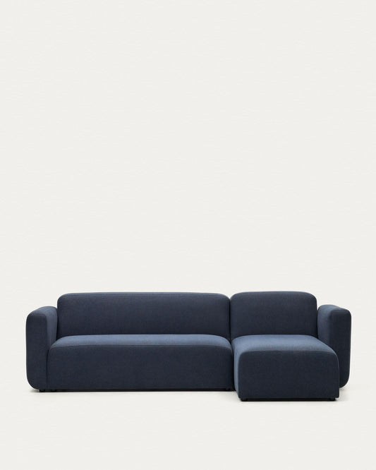 Sofà modular Neom 3 places chaise longue dret/esquerre blau 263 cm FSC Mix Credit