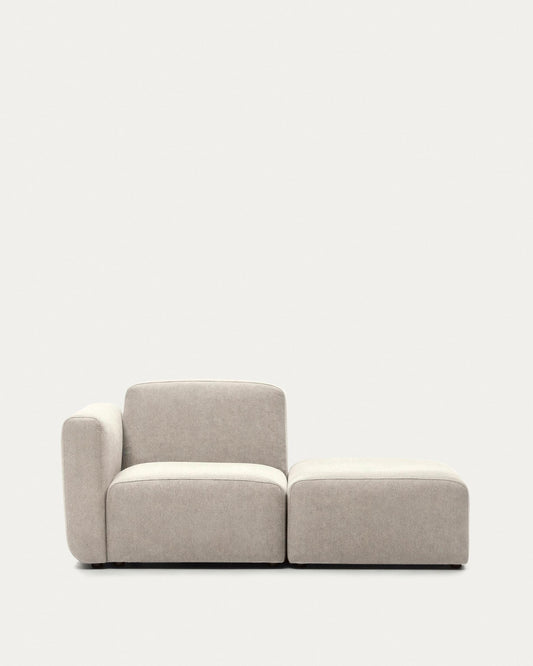 Sofà modular Neom 1 plaza amb terminal beix 169 cm FSC Mix Credit