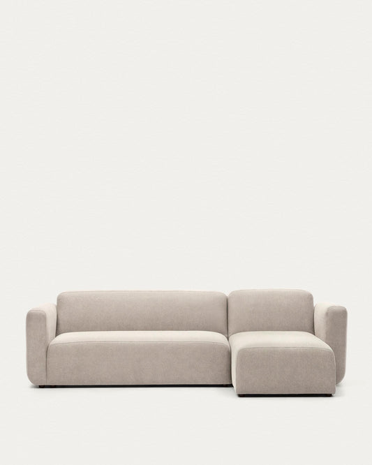 Sofà modular Neom 3 places chaise longue dret/esquerre beix 263 cm FSC Mix Credit
