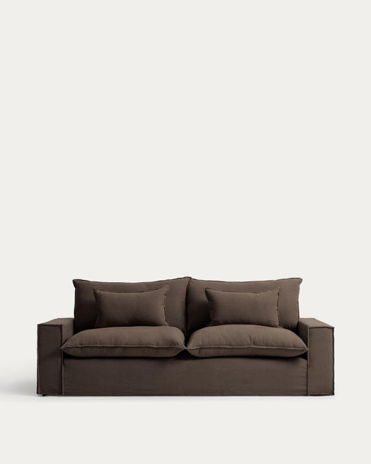 Sofà desenfundable Anarela 3 places de lli talp 260 cm FSC Mix Credit