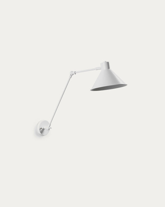 Aplic Dione d'acer amb acabat pintat blanc